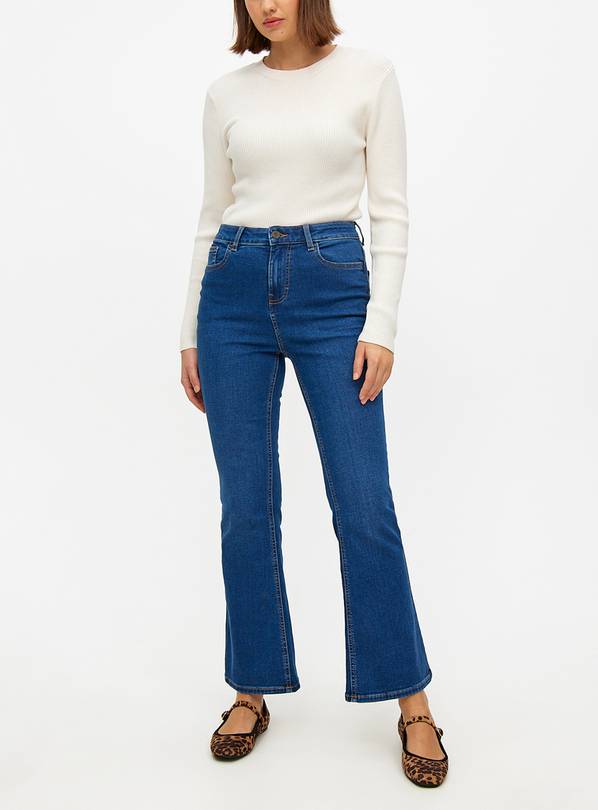Dark Denim Flared Jeans 22R